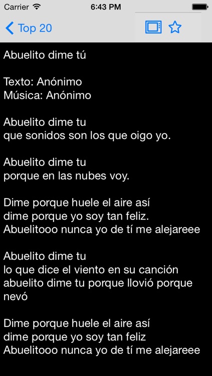 Cancionero - canciones infantiles