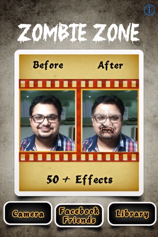 Zombie Zone - Scary Network of your Facebook Friends and horror Face booth ! screenshot 3