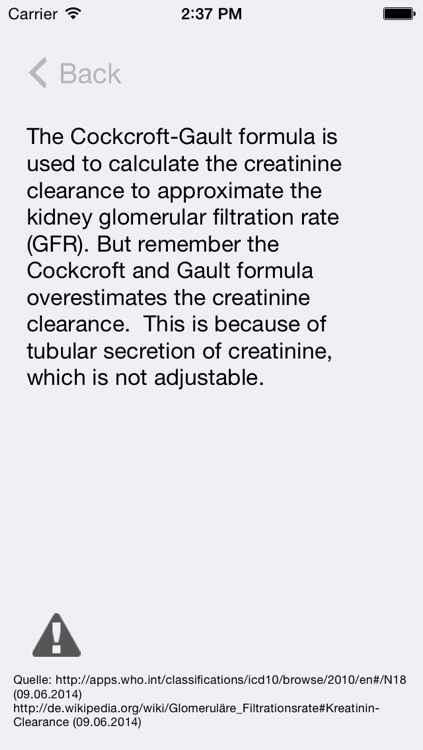 Creatinine Clearance