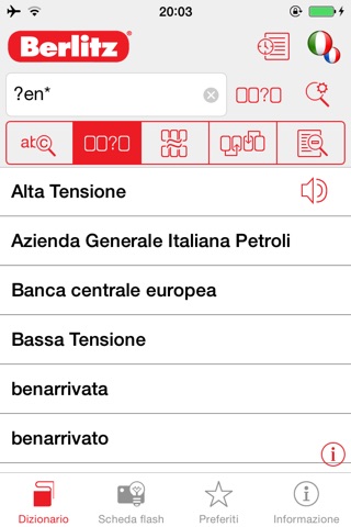 Italian <-> French Berlitz Mini Talking Dictionary screenshot 2