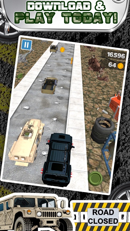 3D Humvee Army Race Game By Top Racing War Games For Cool Boys And Teens FREE screenshot-4