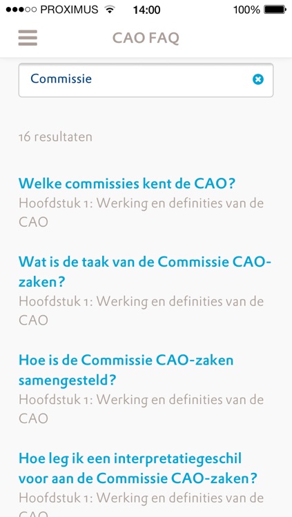 CAO FAQ