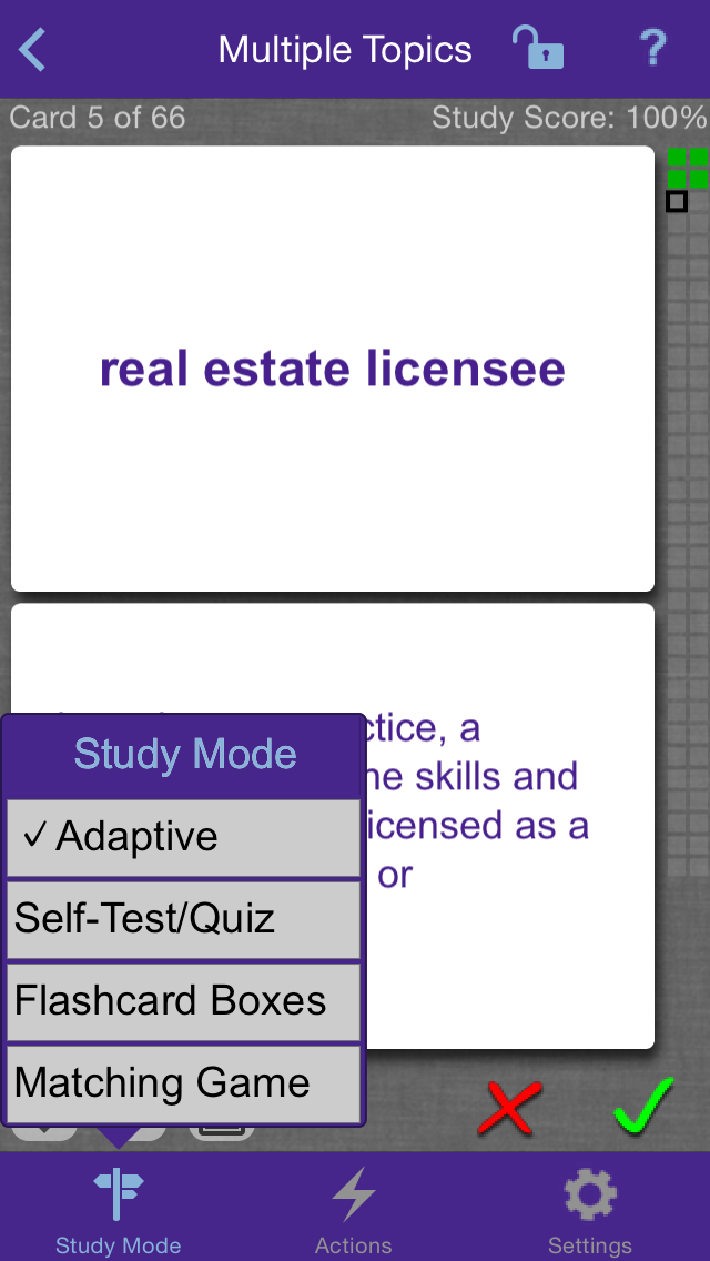Kaplan Real Estate Terms Flashcards and Reference Screenshot 1