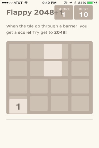 Flappy 2048 - the Tile is Flying like a Bird screenshot 3