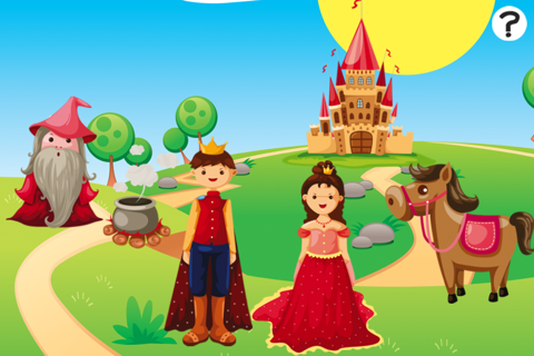 A Fairy Tale Learning Game for Children: learn with princess, wizard, knight & horse screenshot 2