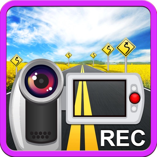 Car Camera DVR - Car Video Recorder. Dashboard GPS Black Box icon