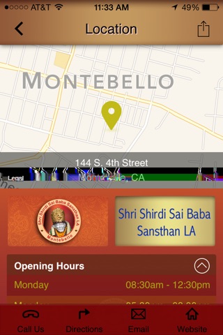 Shri Shirdi Sai Baba Sansthan, LA screenshot 2