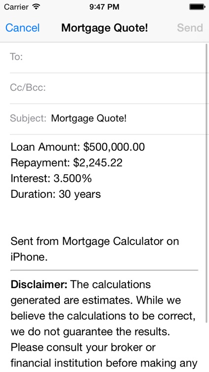 Mortgage Calculator*