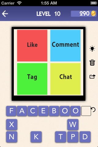 Connect 4 Words, Guess 1 Word Quiz Game screenshot 2