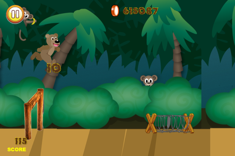 Jungle Bear Jump Coin Hunting Adventure - Top Land Running Trap Jumper Free screenshot 2