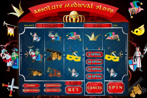 Absolute Medieval Slots - Spin the wheel to win the grand prize screenshot 2