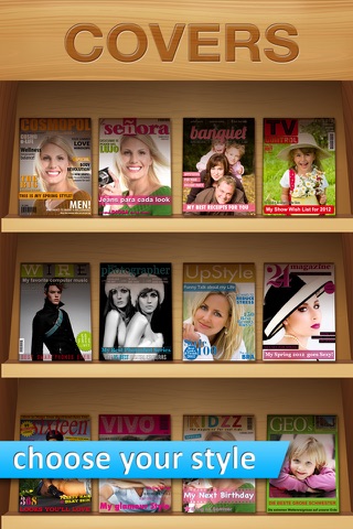 Photo2Cover HD - Create your own magazine cover screenshot 3