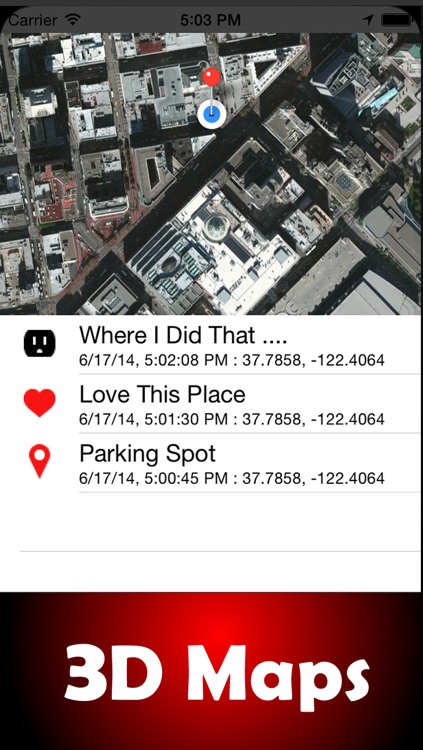 Find my car - find the car parking spot location