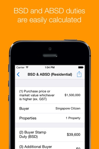 SG Stamp Duty Calculator screenshot 3