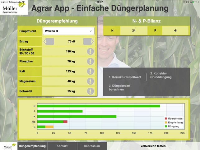 Agrar App - Einfache Düngerplanung