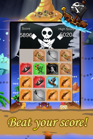 2048: Pirate's Treasure Hunt PRO screenshot 4