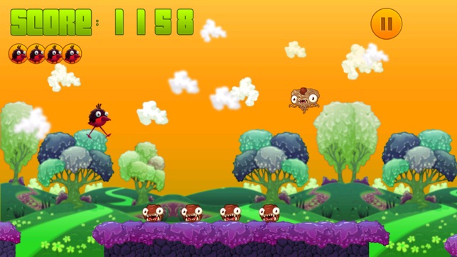 Monster Meatball Dash: Baby Bird Running Kids Game(圖2)-速報App