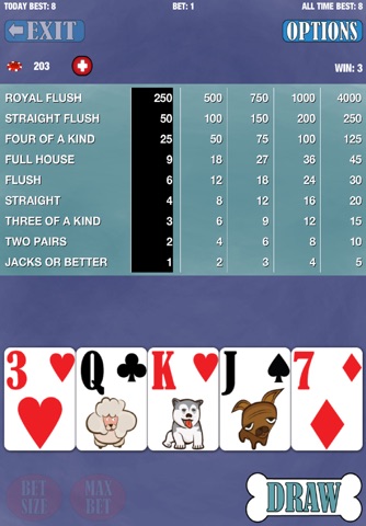 Card Dogs - Video Poker Game screenshot 2