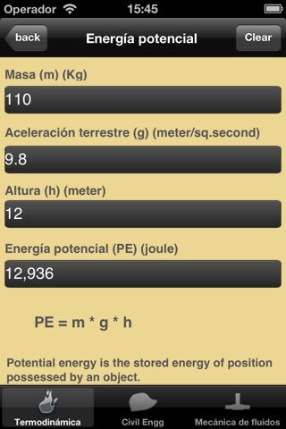 Thermodynamics Calculator lite screenshot 4