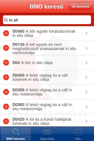 Mediner BNO kereső screenshot 3