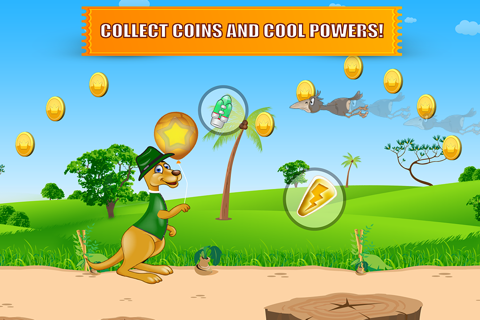 Happy Kangaroo Jump Free - Bounce on Poles and Collect Coins screenshot 3