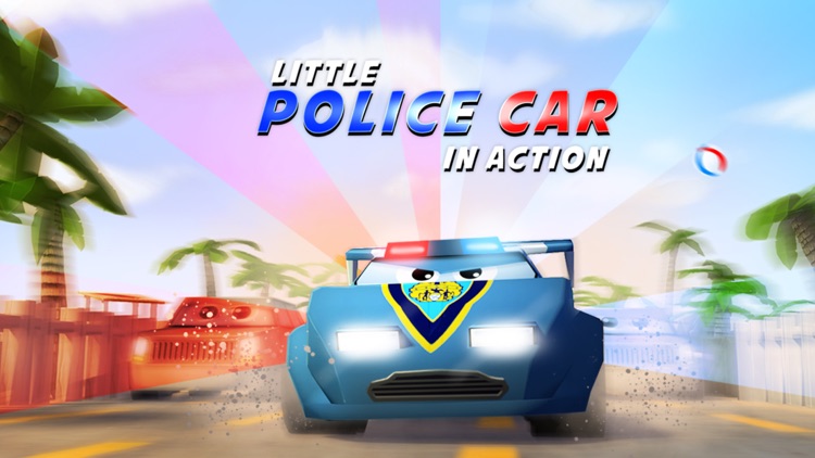 A Little Police Car in Action Free: 3D Driving Game for Kids with Cute Graphics