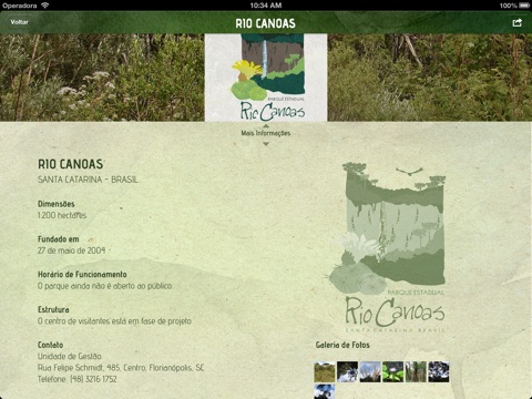 FATMA - Unidades de Conservação SC para iPad screenshot 4