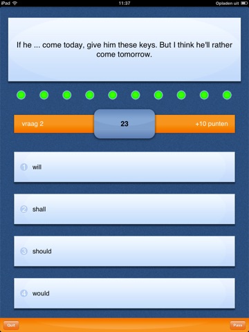 iSpeak English HD: Interactive conversation course - learn to speak with vocabulary audio lessons, intensive grammar exercises and test quizzes screenshot 4