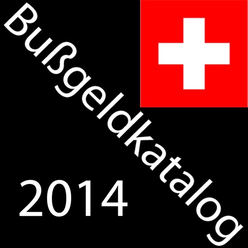 Bußgeldkatalog 2014 CH