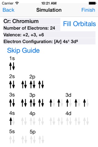 Orbital Filling for Chemistry Applications Free screenshot 3