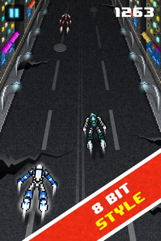 Pixel Police Man Dark Gear Rivals (Steel Edition) - Top Real Free Racing Games screenshot 2