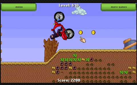 Ninja Race - Motorcross game screenshot 2