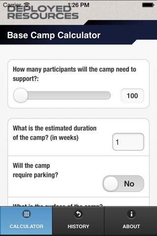 Base Camp Calculator screenshot 2