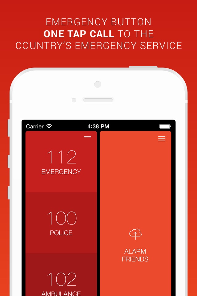 Red Button - Emergency services worldwide screenshot 2