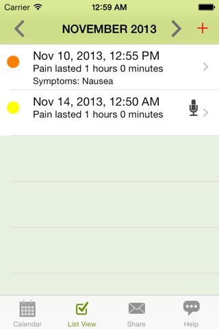 Ouch - Chronic Pain Log, Migraine Diary screenshot 4