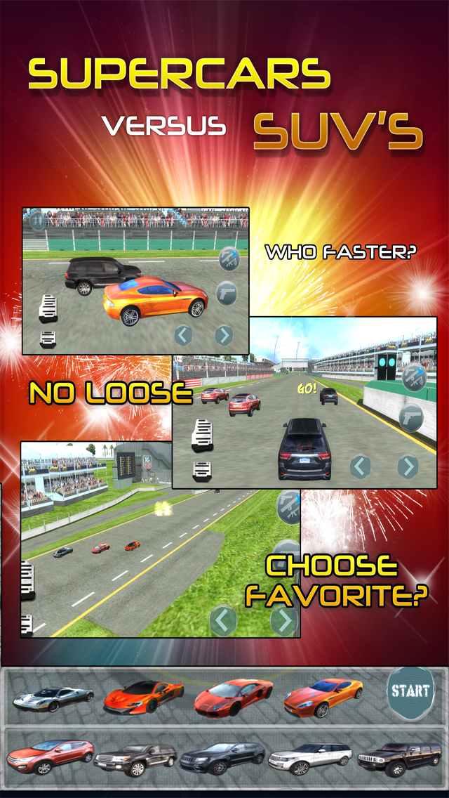 How to cancel & delete Supercar vs SUV Racing 3D Sim from iphone & ipad 1