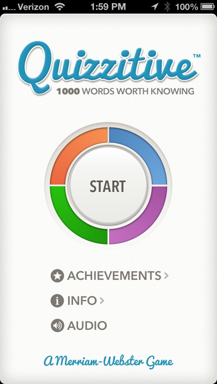 Quizzitive – A Merriam-Webster Word Game