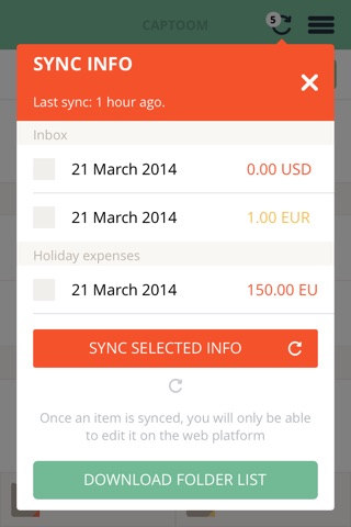 Captoom - expense manager screenshot 2