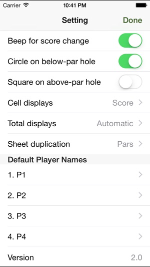 Golf Score Sheet(圖2)-速報App