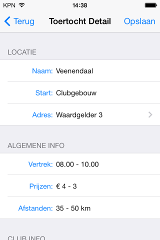 MTB tours calendar NL screenshot 2
