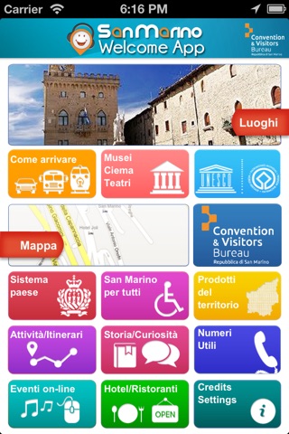 San Marino Welcome App screenshot 2