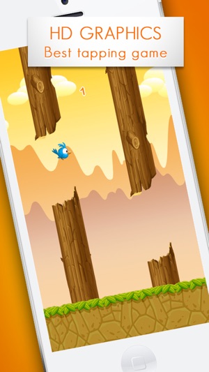 Flappy Bird: Cute birdie with tiny wings