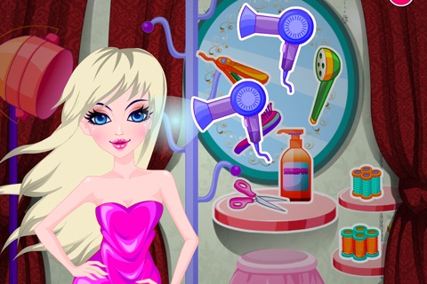 Princess hair salon game screenshot 3