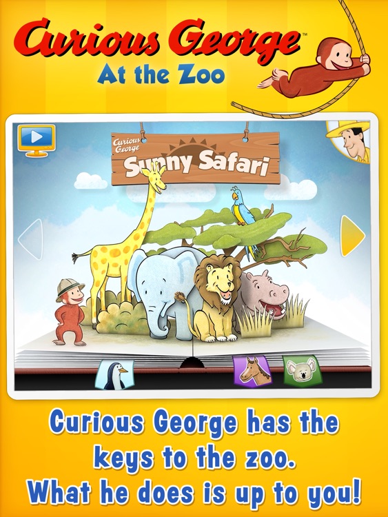 Curious George: Zoo Animals for iPad screenshot-0