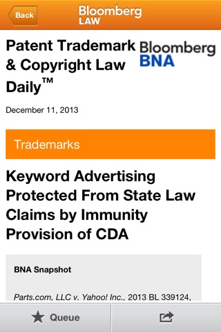 Bloomberg Law screenshot 4