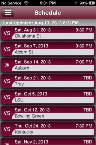 Mississippi State Football Live screenshot 3