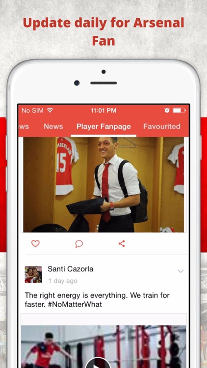The Arsenal App, Arsenal App, News