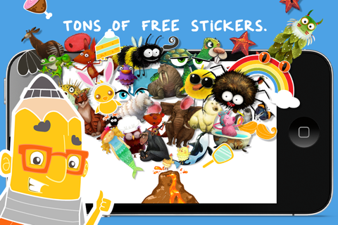 Draw With Us! - Stickers, Photos, Pencils & Fun for Kids screenshot 2