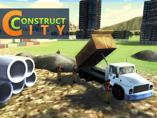 都市建設クレーン運転3D - 重トランスポータートラックシミュレーションゲームのおすすめ画像3