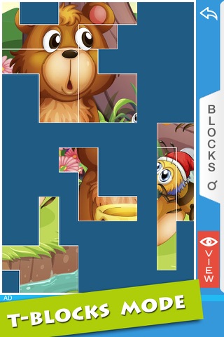 Cartoon Animals T-Puzzle [2 Modes for Children] screenshot 2